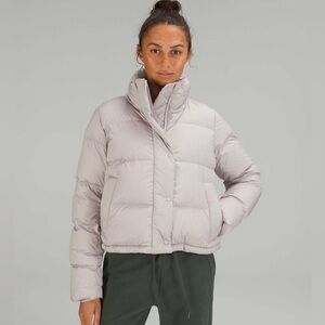 lululemon Wunder Puff Cropped Jacket | Size 4 | Heather Natural Ivory